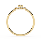 Halo Diamond Ring – Lab Grown Round Cluster Floral Statement Cocktail Engagement Ring- Lustraa’s Floral Rings