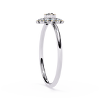Halo Diamond Ring – Lab Grown Round Cluster Floral Statement Cocktail Engagement Ring- Lustraa’s Floral Rings