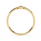 Crown Diamond Ring – Lab Grown Cluster Minimalist Gold Promise Ring – Lustraa’s Minimalist Ring