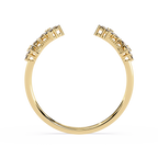 Floral Diamond Ring – Lab Grown Open Vintage Inspired Statement Adjustable Unique Diamond Ring – Lustraa’s Floral Ring