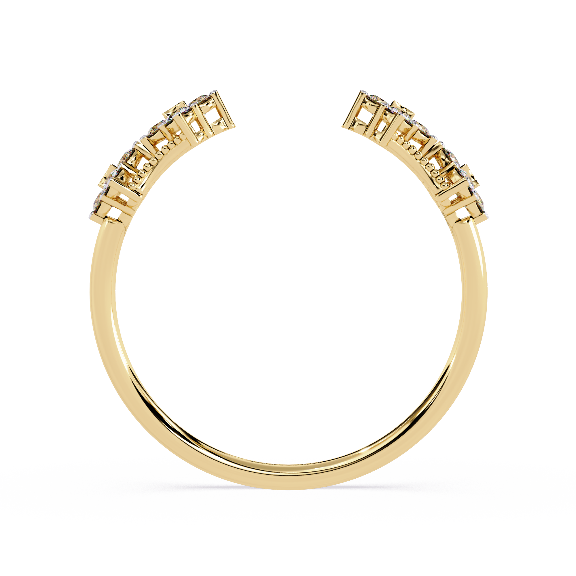 Floral Diamond Ring – Lab Grown Open Vintage Inspired Statement Adjustable Unique Diamond Ring – Lustraa’s Floral Ring