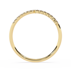Minimalist Pavé Diamond Curve Ring – Dainty Statement Band – Lustraa’s Minimalist Ring