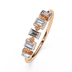 Baguette Diamond Ring – Modern Geometric Statement Band – Lustraa’s Minimalist Ring