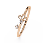 Floral Diamond Ring – Elegant Lightweight Gold Ring for Daily Wear - Lustraa’s Floral Ring