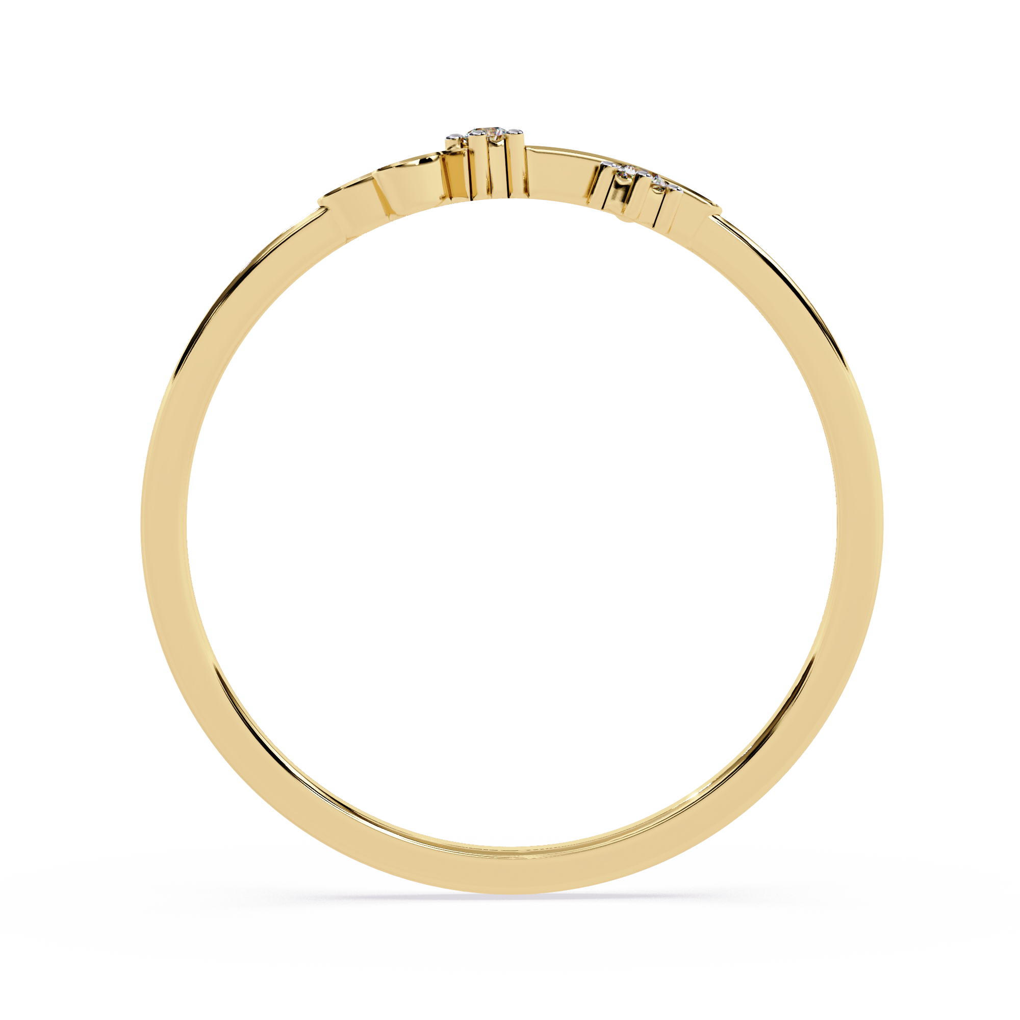 Floral Diamond Ring – Elegant Lightweight Gold Ring for Daily Wear - Lustraa’s Floral Ring