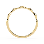 Diamond Ring – Wavy Minimalist Textured Modern Band Promise Ring – Lustraa’s Minimalist Ring