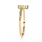 Modern Triple Bezel Diamond Ring– Contemporary Open Style Ring – Open Band Statement Ring - Lustraa’s Open Band Ring