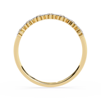 Floral Diamond Ring – Floral Cluster Elegant Flower Design Half Eternity Band – Lustraa’s Floral Ring