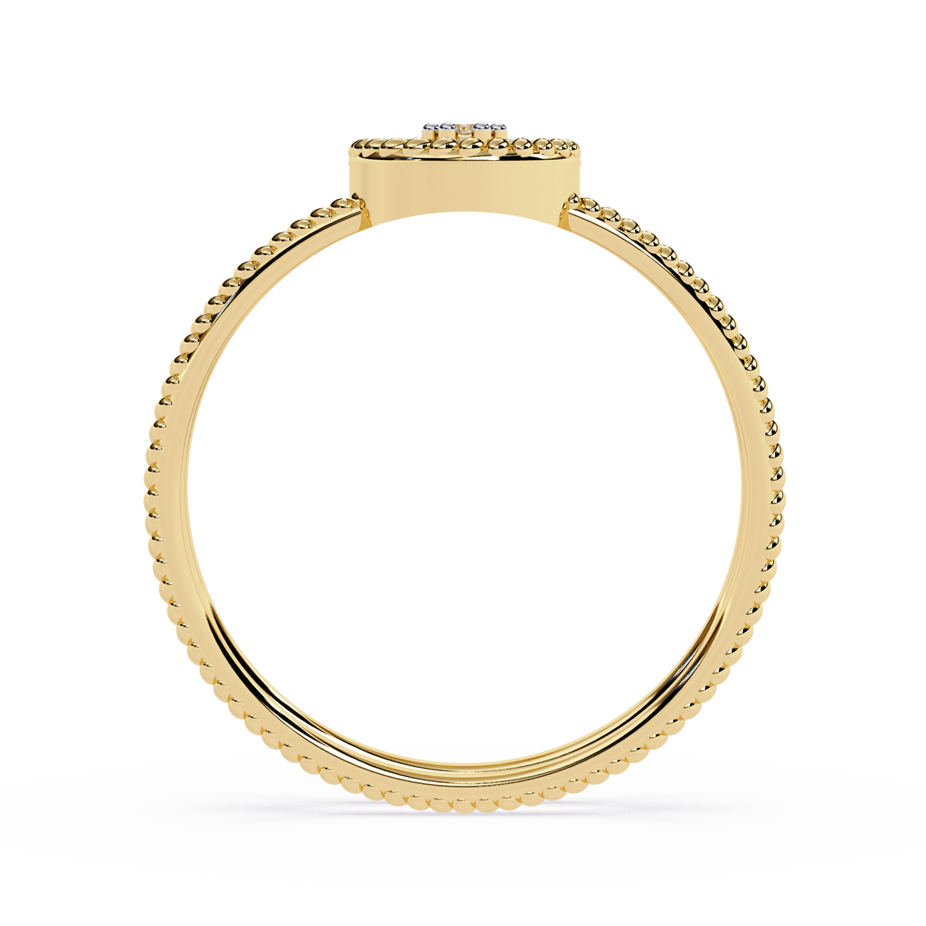 Cluster Dual Band Floral Inspired Designer Statement Ring -Lustraa’s Floral Ring