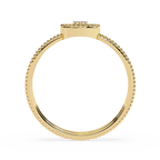 Cluster Dual Band Floral Inspired Designer Statement Ring -Lustraa’s Floral Ring