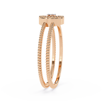 Cluster Dual Band Floral Inspired Designer Statement Ring -Lustraa’s Floral Ring