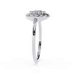 Halo Twist Designer Statement Floral Engagement Ring -Lustraa’s Floral Rings