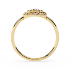 Halo Twist Designer Statement Floral Engagement Ring -Lustraa’s Floral Rings