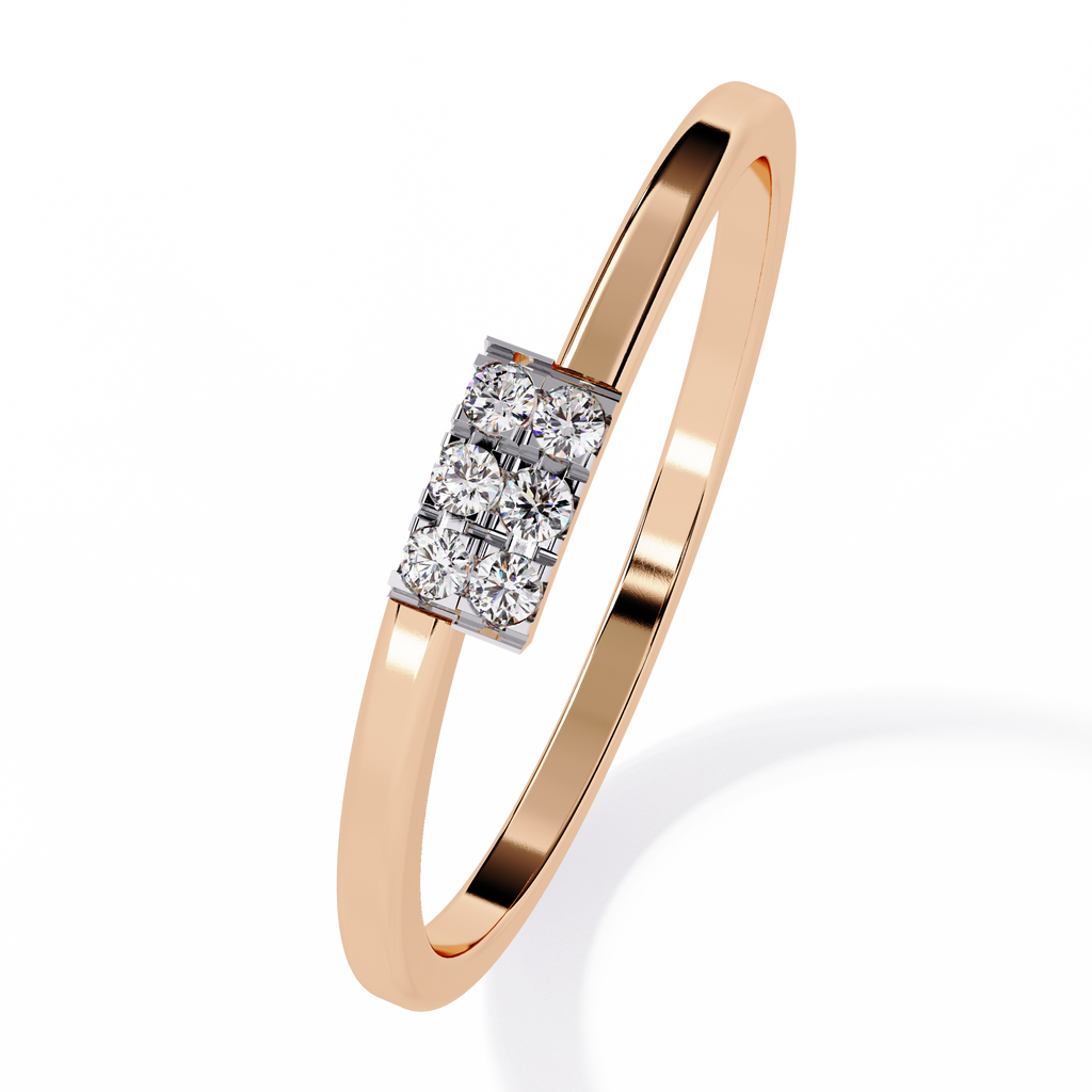 Timeless Statement Elegant Ethical Minimalist Lab Grown Sparkle Ring – Lustraa’s Minimalist Ring