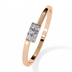 Timeless Statement Elegant Ethical Minimalist Lab Grown Sparkle Ring – Lustraa’s Minimalist Ring