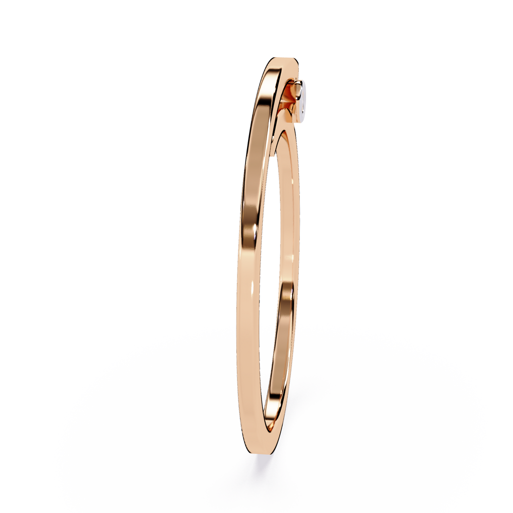 Sleek Minimalist Elegant Stackable Lab Grown Engagement Ring - Lustraa’s Minimalist Ring