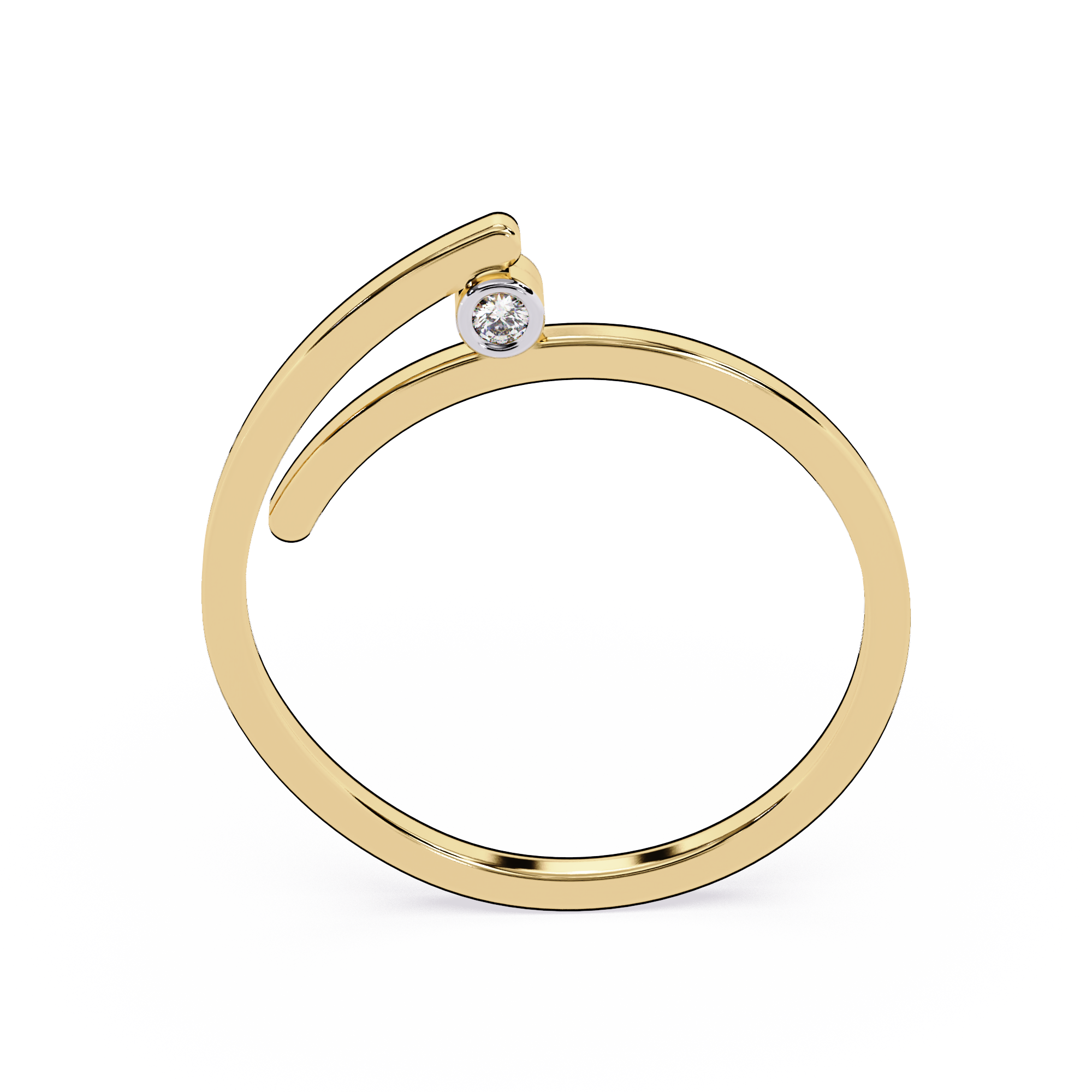 Sleek Minimalist Elegant Stackable Lab Grown Engagement Ring - Lustraa’s Minimalist Ring
