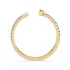 Modern Open Band Marquise Minimalist Lab Grown Engagement Ring – Lustraa’s Open Band Ring