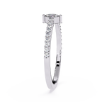 Modern Open Band Marquise Minimalist Lab Grown Engagement Ring – Lustraa’s Open Band Ring