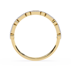 Milgrain Baguette & Round Vintage Inspired Stackable Band – Lustraa’s Milgrain Ring