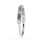 Milgrain Baguette & Round Vintage Inspired Stackable Band – Lustraa’s Milgrain Ring