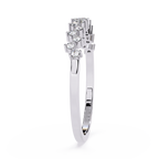 Half Eternity Lab Grown Cluster Floral Inspired Sustainable Band – Lustraa’s Eternity Ring