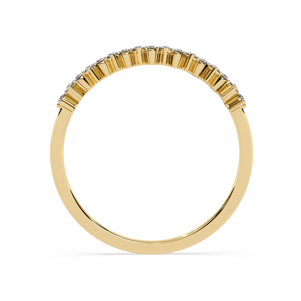 Half Eternity Lab Grown Cluster Floral Inspired Sustainable Band – Lustraa’s Eternity Ring