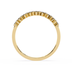 Half Eternity Lab Grown Cluster Floral Inspired Sustainable Band – Lustraa’s Eternity Ring
