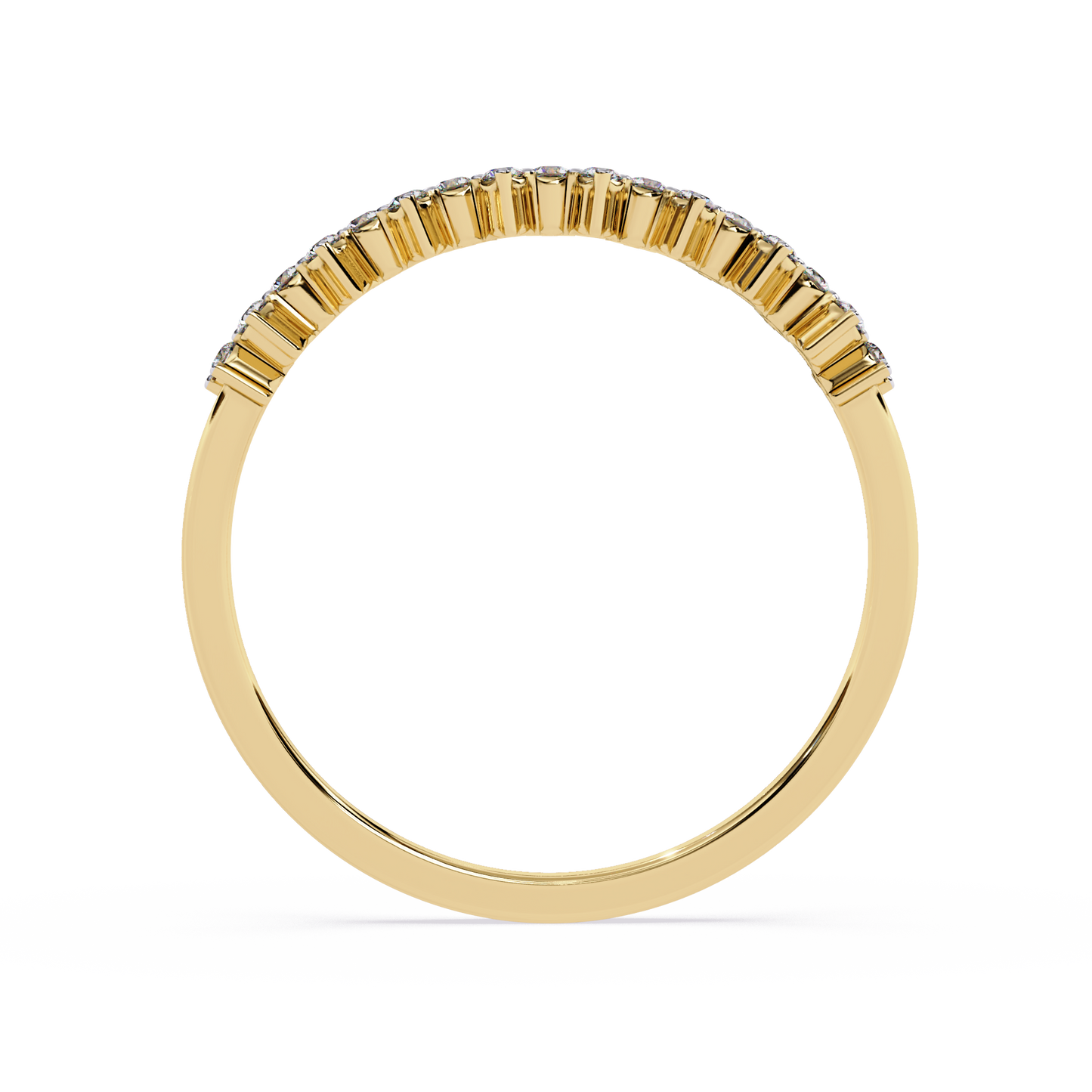 Half Eternity Lab Grown Diamond Cluster Ring – Floral-Inspired Sustainable Band – Lustraa’s Eternity Ring