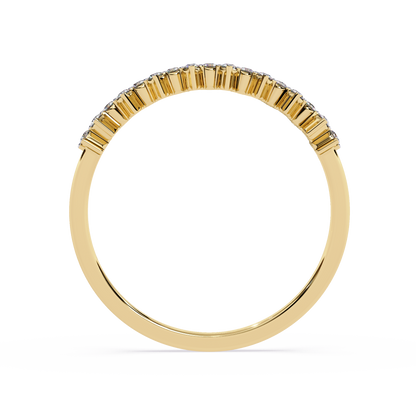 Half Eternity Lab Grown Diamond Cluster Ring – Floral-Inspired Sustainable Band – Lustraa’s Eternity Ring