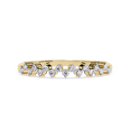 Half Eternity Lab Grown Cluster Floral Inspired Sustainable Band – Lustraa’s Eternity Ring
