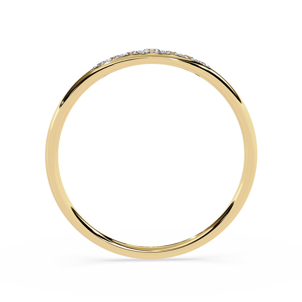 Sleek Lab Grown Tapered Elegant Minimalist Stacking Band – Lustraa’s Minimalist Ring