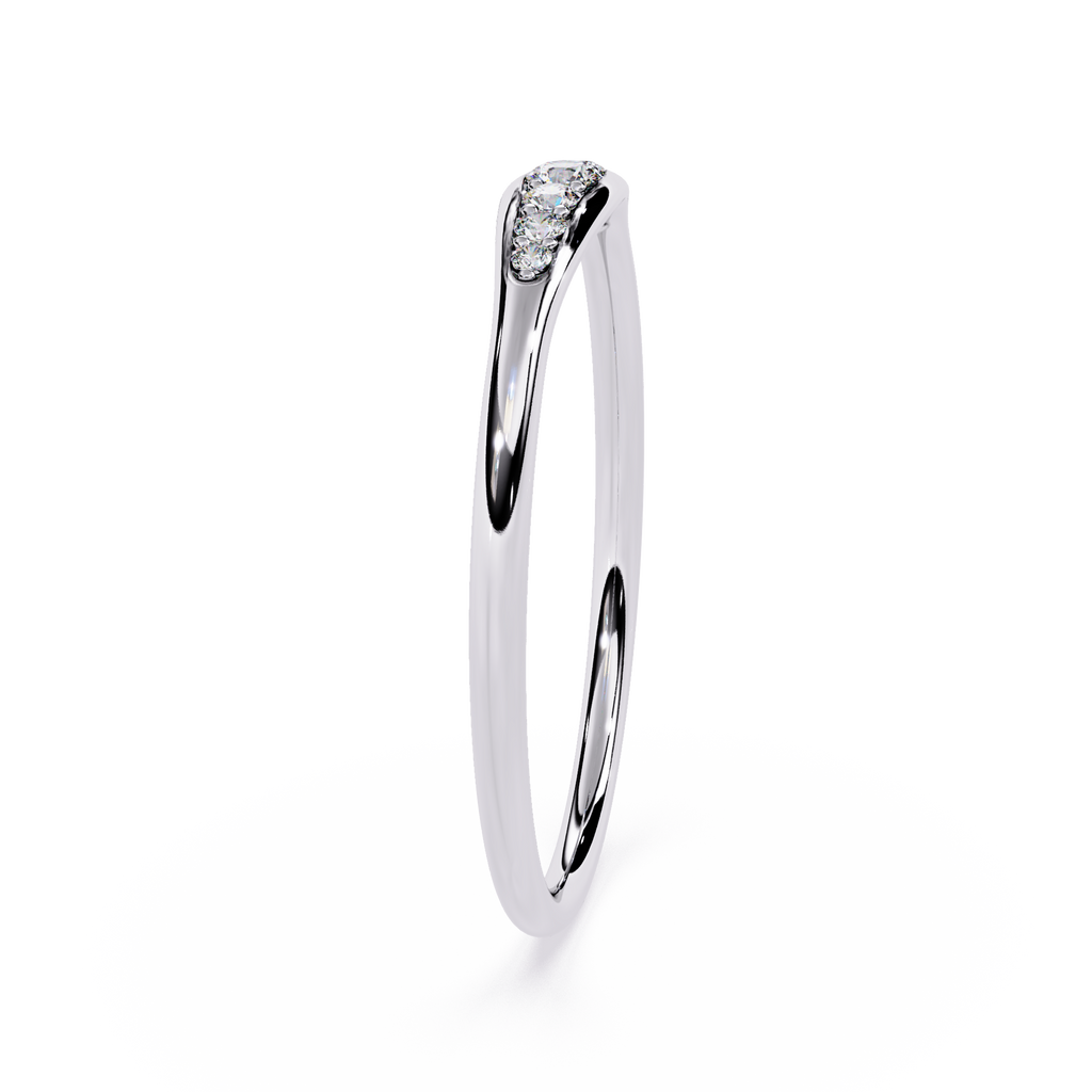 Sleek Lab Grown Tapered Elegant Minimalist Stacking Band – Lustraa’s Minimalist Ring