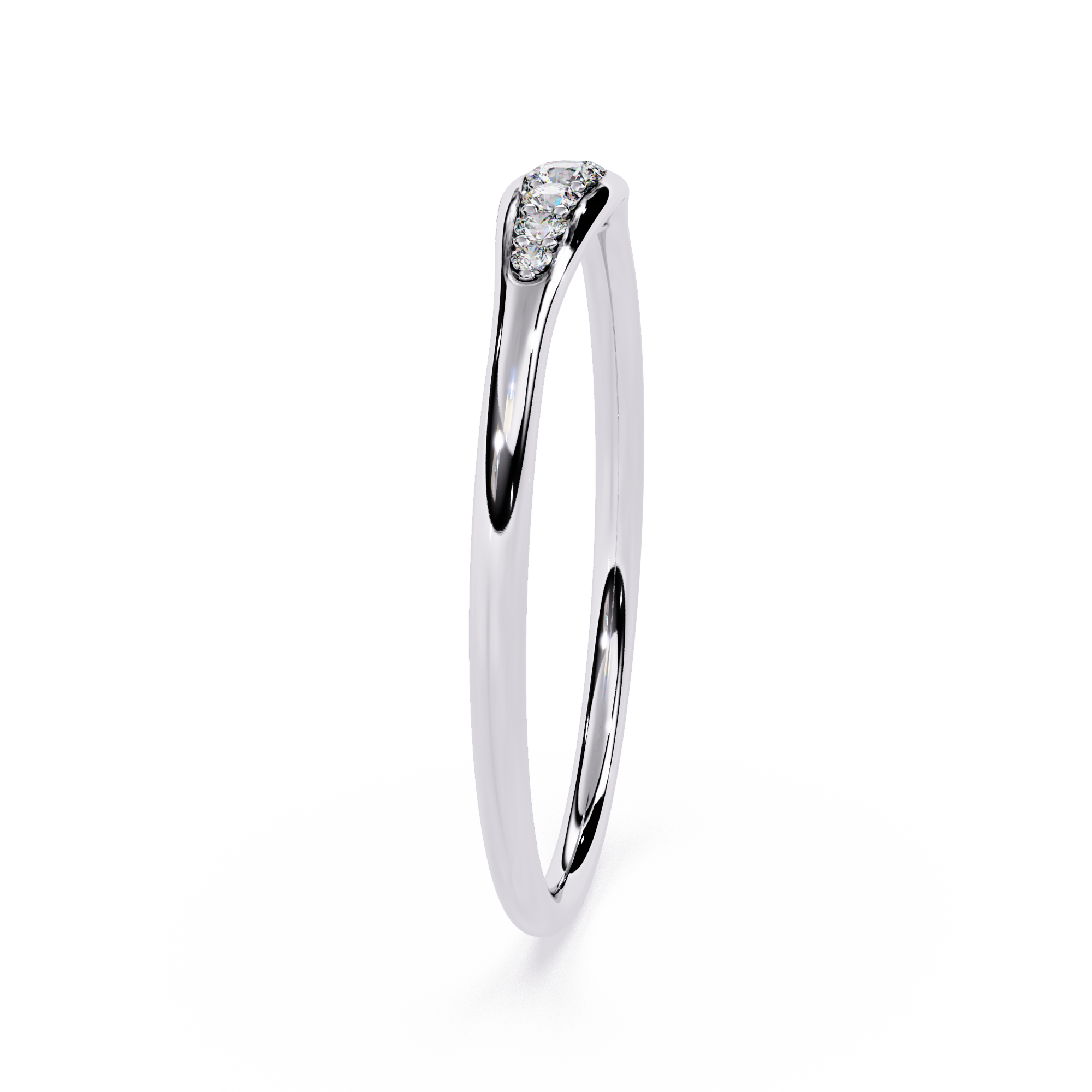 Sleek Lab Grown Tapered Elegant Minimalist Stacking Band – Lustraa’s Minimalist Ring