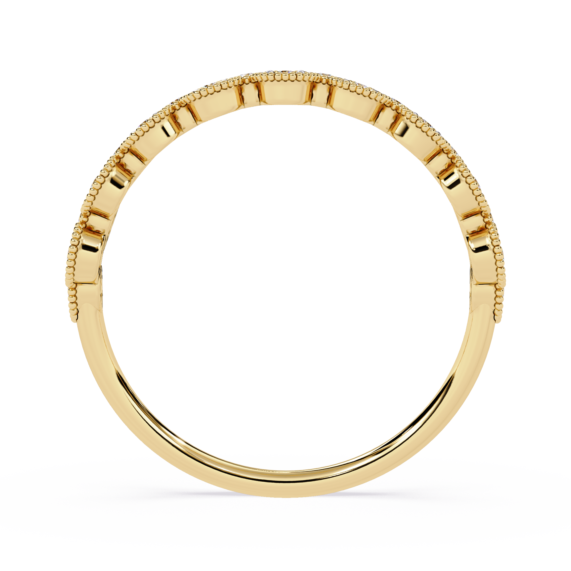 Milgrain Diamond Eternity Ring – Vintage-Inspired Round Cut Diamond Band – Stacking Wedding Band – Lustraa’s Eternity Ring