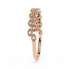 Milgrain Diamond Eternity Ring – Vintage-Inspired Round Cut Diamond Band – Stacking Wedding Band – Lustraa’s Eternity Ring