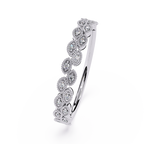 Milgrain Diamond Eternity Ring – Vintage-Inspired Round Cut Diamond Band – Stacking Wedding Band – Lustraa’s Eternity Ring
