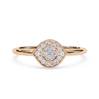 Evil Eye Lab Grown Dainty Protective Symbol Ring – Lustraa’s Minimalist Ring