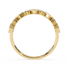 Geometric Lab Grown Unique Modern Half Eternity Band - Lustraa’s Eternity Ring