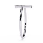 Crescent Moon Lab Grown Milgrain Celestial Ring - Lustraa’s Milgrain Ring