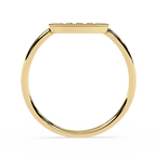 Crescent Moon Lab Grown Milgrain Celestial Ring - Lustraa’s Milgrain Ring