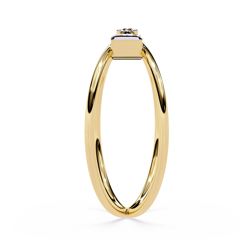 Split Shank Diamond Ring – Round & Triangle Cut Diamond Criss Cross Band – Modern Statement Engagement  Ring– Lustraa’s Criss Cross Ring