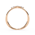 Split Shank Diamond Ring – Round & Triangle Cut Diamond Criss Cross Band – Modern Statement Engagement  Ring– Lustraa’s Criss Cross Ring