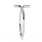 Bypass Cluster Lab Grown Modern Open Circle Ring – Lustraa’s Open Band Ring