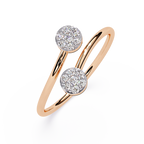 Bypass Cluster Lab Grown Modern Open Circle Ring – Lustraa’s Open Band Ring