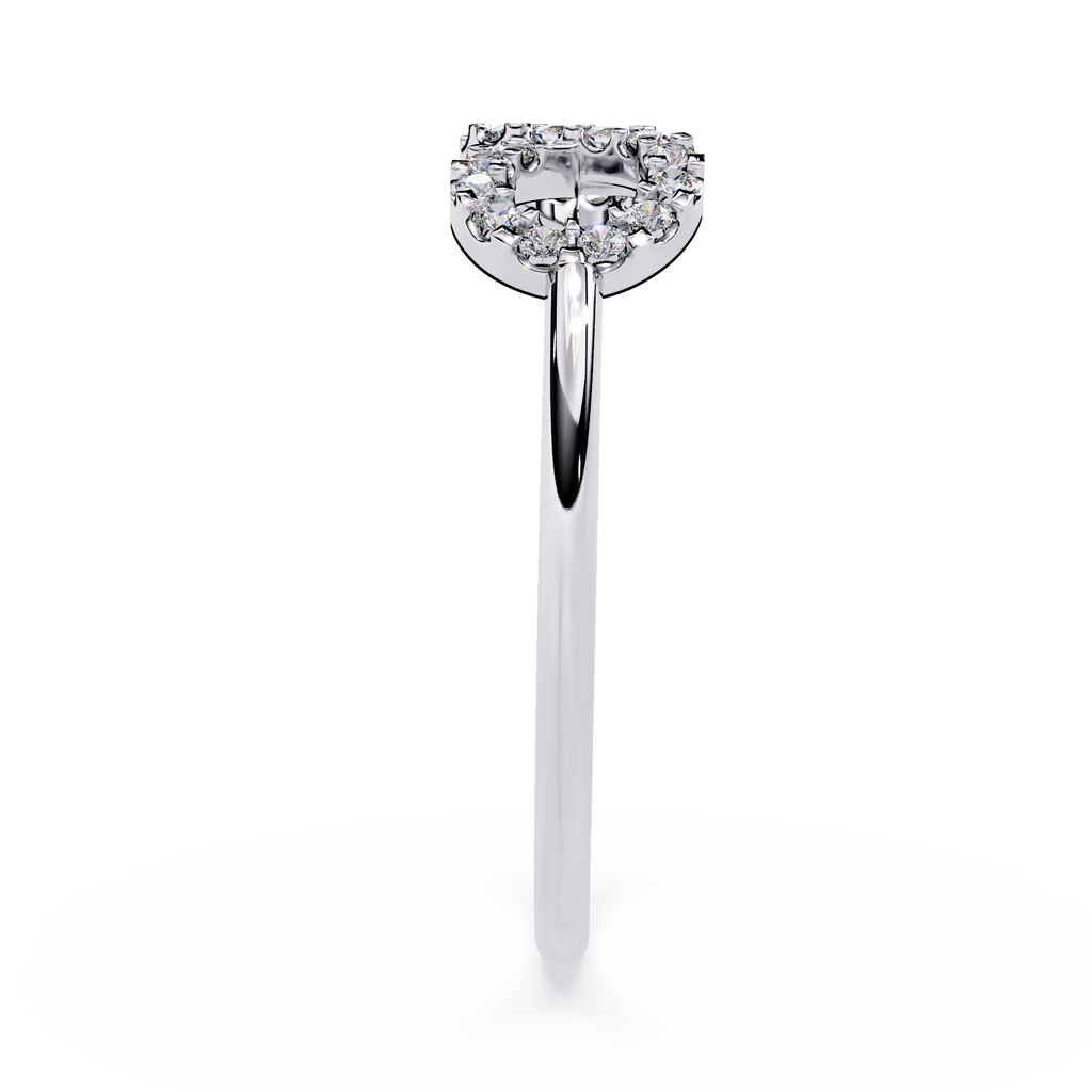 Infinity Double Halo Lab Grown Open Circle Modern Minimalist Stackable Ring - Lustraa’s Infinity Ring