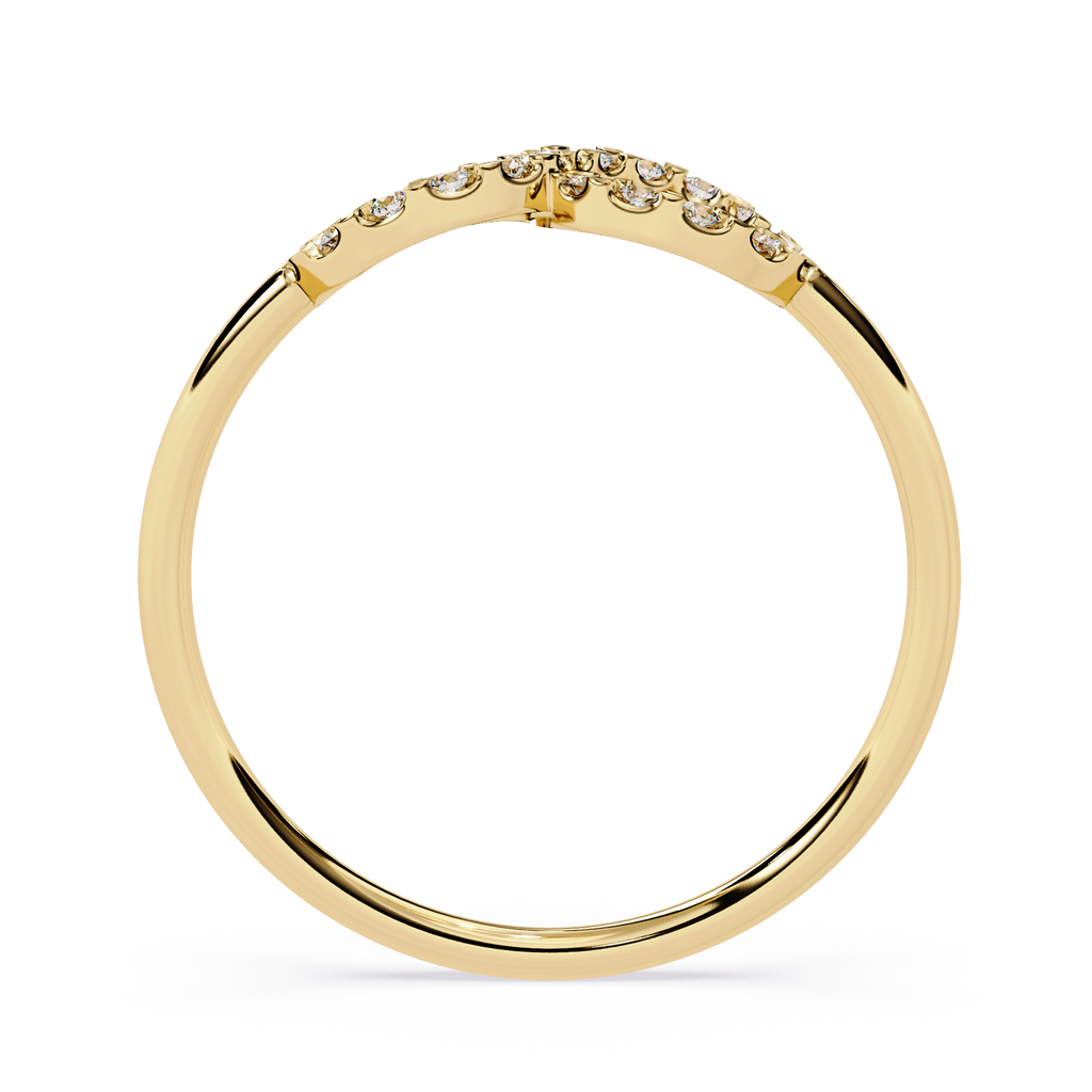 Infinity Double Halo Lab Grown Open Circle Modern Minimalist Stackable Ring - Lustraa’s Infinity Ring