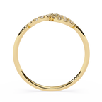 Infinity Double Halo Lab Grown Open Circle Modern Minimalist Stackable Ring - Lustraa’s Infinity Ring