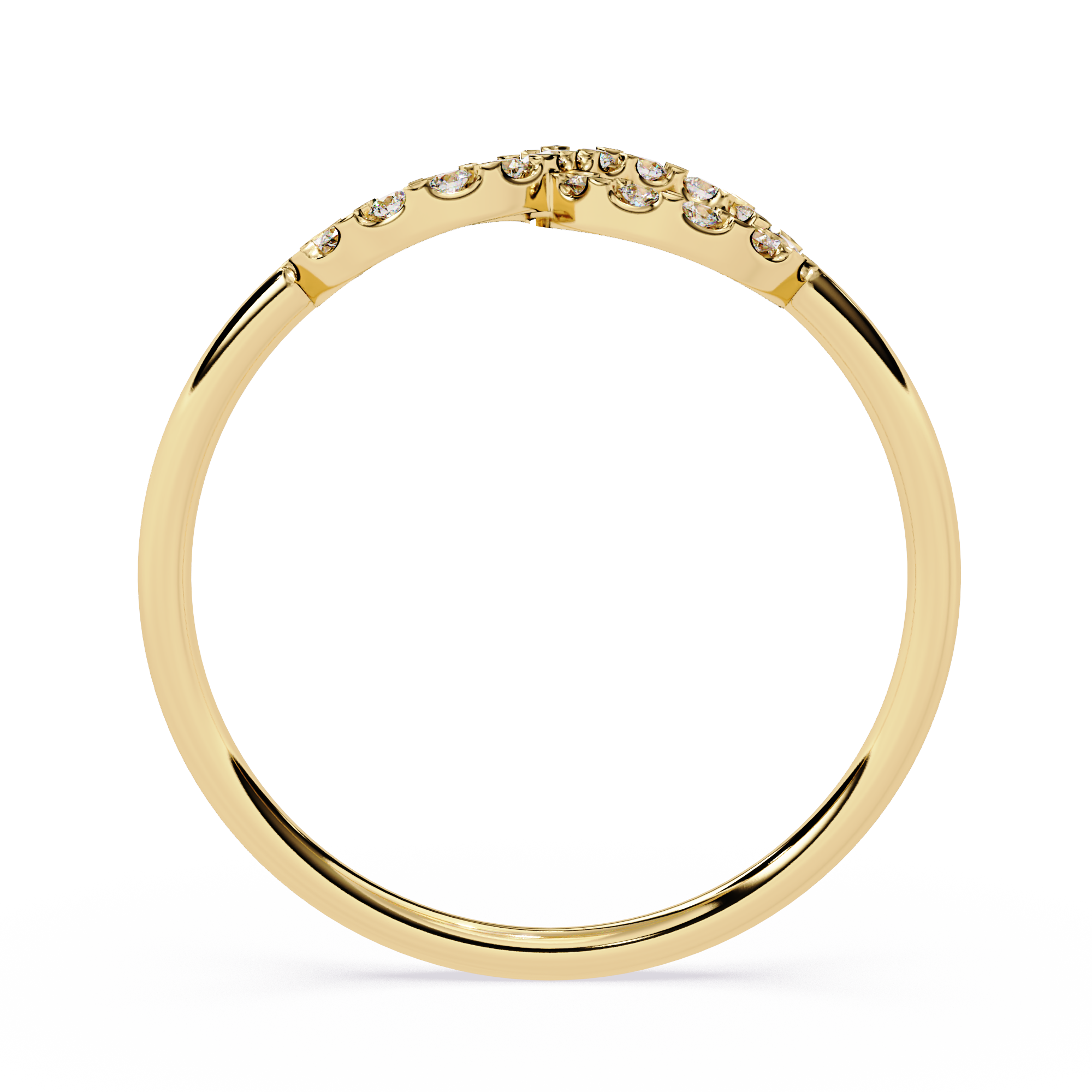 Infinity Double Halo Lab Grown Open Circle Modern Minimalist Stackable Ring - Lustraa’s Infinity Ring