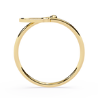 Pavé Disc Lab Grown Adjustable Open Minimalist Modern Statement Ring – Lustraa’s Minimalist Ring